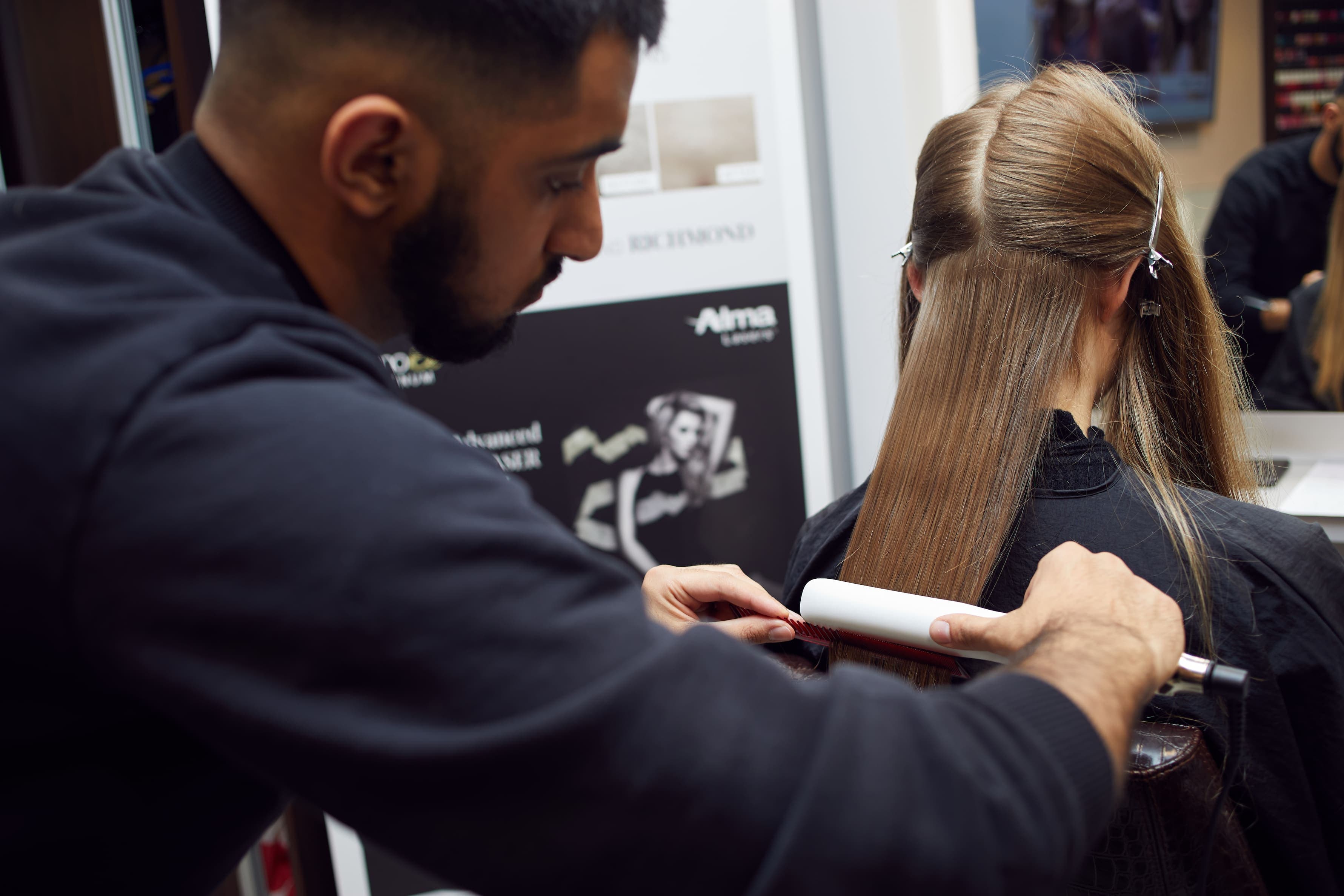 hair straightening & style