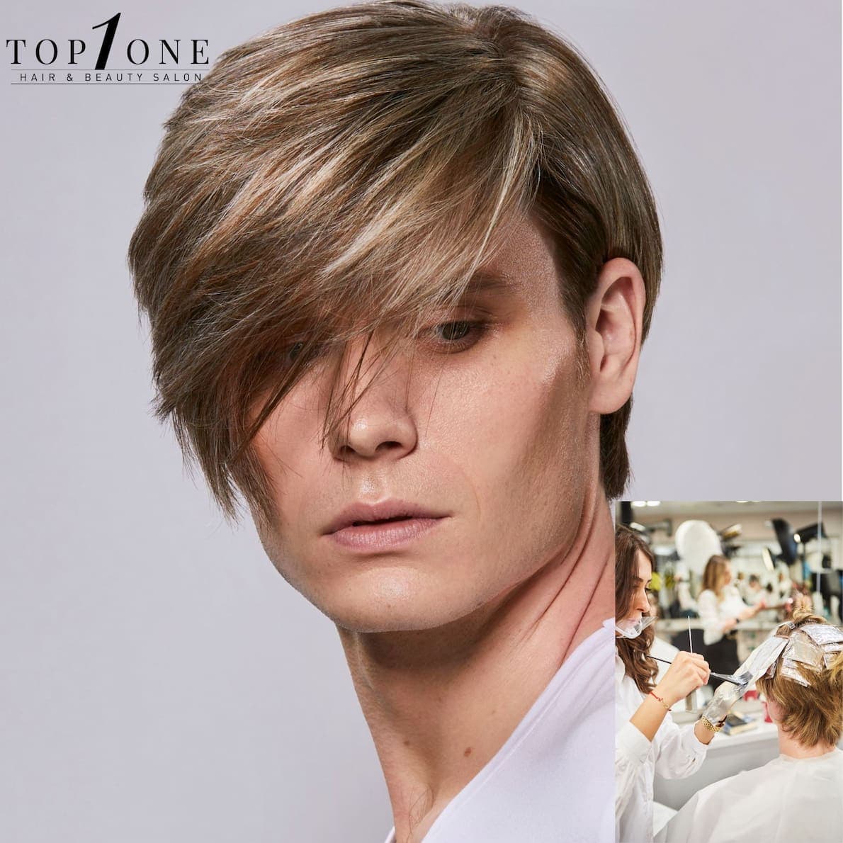 Blonde highlights men