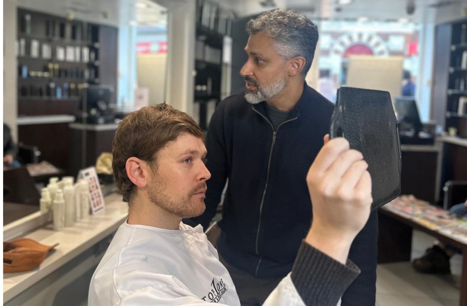 Mens haircut consultation
