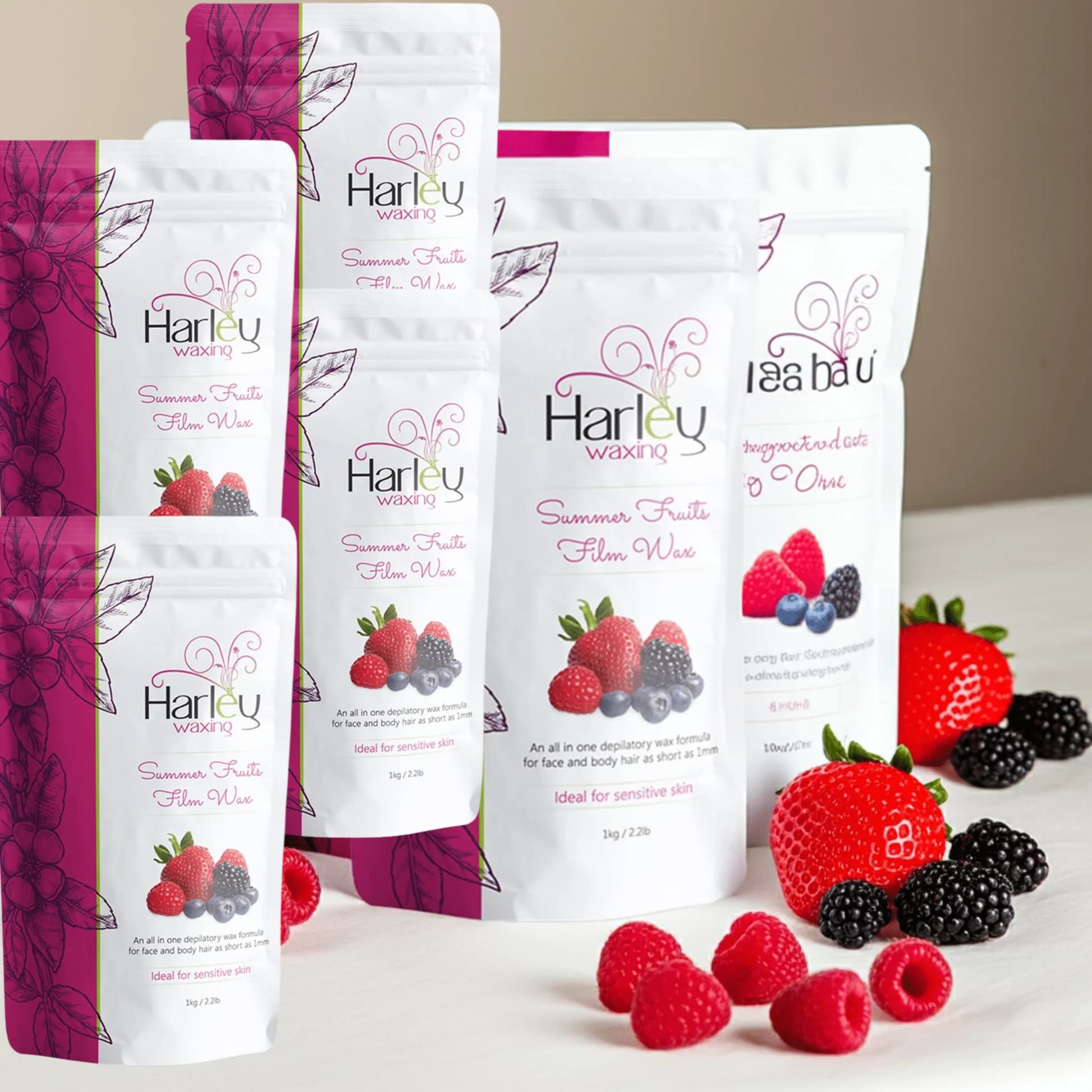 Harley waxing set with fruits